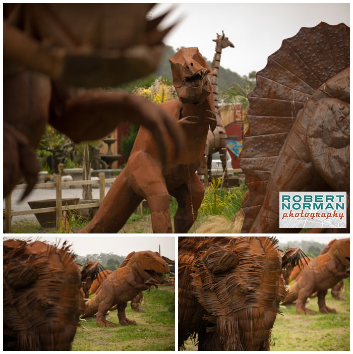 steel-sculpture-dinosaurs-rusty